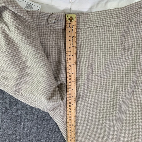 Suitsupply Cashmere Pants Men 34x29 Beige Houndstooth Soho Angelico Italy - Picture 7 of 11